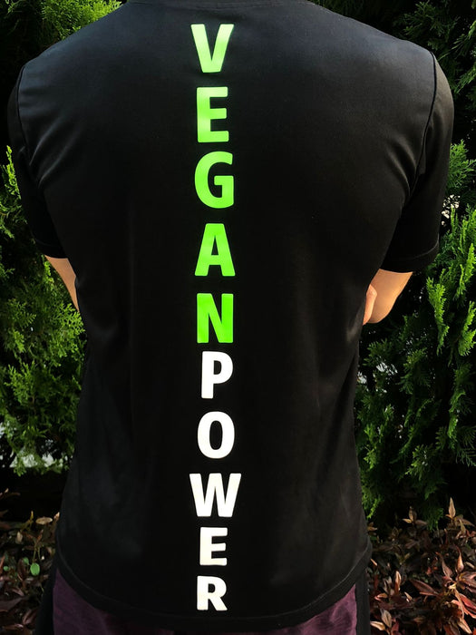 Camiseta Vegan Power Línea De Espalda