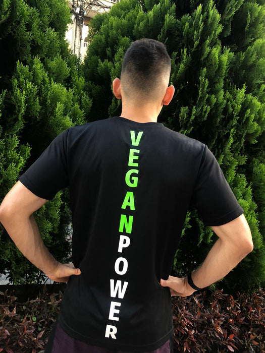 Camiseta Vegan Power Línea De Espalda