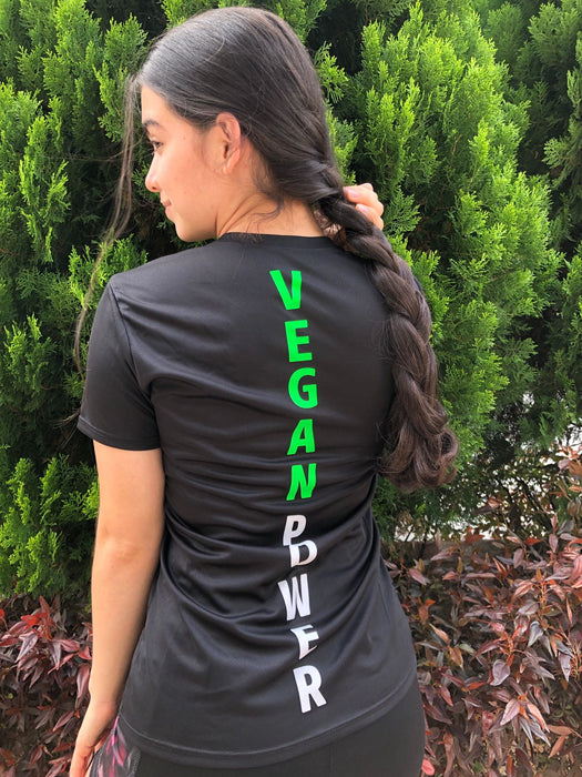 Camiseta Vegan Power Línea De Espalda